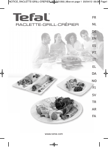 Bruksanvisning Tefal RE522812CH Raclettejern