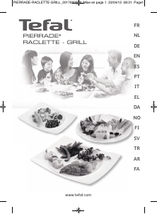 Manual de uso Tefal PR455012 Pierrade Raclette grill