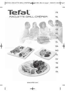 Manual Tefal RE138512 Raclette Grill