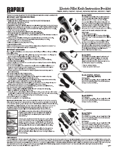 Handleiding Rapala RRFN Elektrisch mes