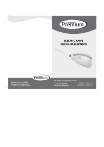 Bruksanvisning Premium PEK625 Elektrisk kniv