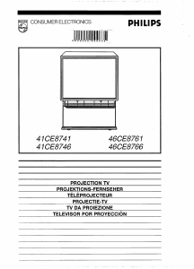 Mode d’emploi Philips 41CE8746 Téléviseur