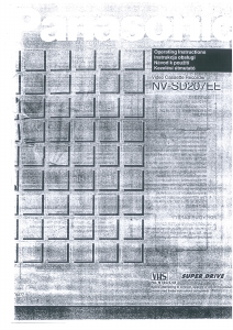 Használati útmutató Panasonic NV-SD207EE Videofelvevő