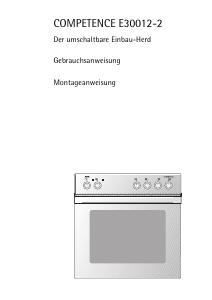 Bedienungsanleitung AEG E30012-2-D Herd