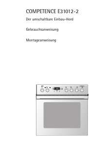 Bedienungsanleitung AEG E31012-2-D Herd