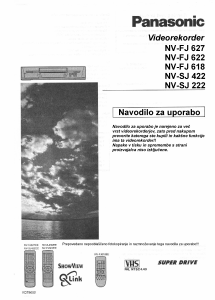 Priročnik Panasonic NV-SJ222EEB Video snemalnik