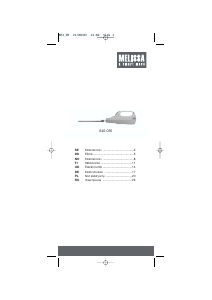 Instrukcja Melissa 646-035 Nóż elektryczny