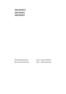 Bedienungsanleitung AEG S80400KG Kühl-gefrierkombination