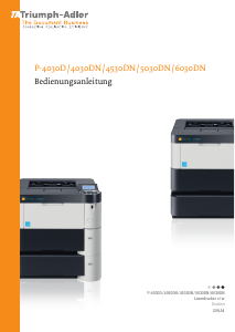 Bedienungsanleitung Triumph-Adler P-4030DN Drucker