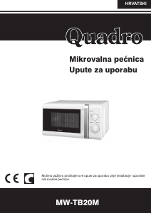 Priručnik Quadro MW-TB20M Mikrovalna pećnica