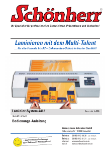 Bedienungsanleitung Schönherr 4412 Laminiergerät