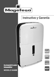 Manual de uso Magefesa MGF-1805 Namib Deshumidificador