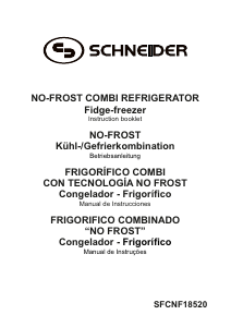 Manual Schneider SFCNF 18520 Frigorífico combinado