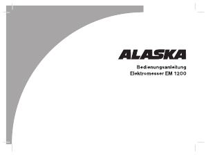 Handleiding Alaska EM 1200 Elektrisch mes