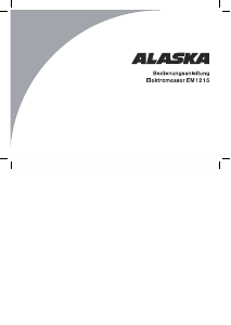 Bedienungsanleitung Alaska EM 1215 Elektromesser