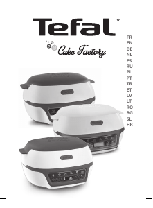 Vadovas Tefal KD810112 Cake Factory Keksiukų kepimo aparatas