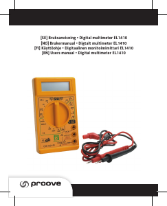 Manual Proove EL 1410 Multimeter