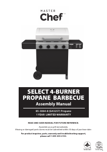 Bruksanvisning MasterChef G43257 Utegrill