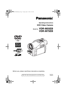 Handleiding Panasonic VDR-M75EB Camcorder