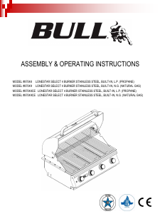 Manual Bull 87049 Lonestar Select 4 Barbecue