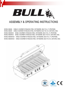 Manual Bull 62648 Diablo 6 Barbecue