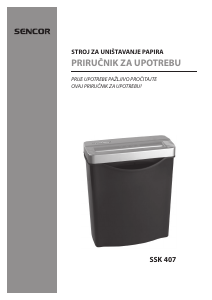 Priručnik Sencor SSK 407 Rezač papira