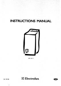 Manual Electrolux EW1121Y Washing Machine