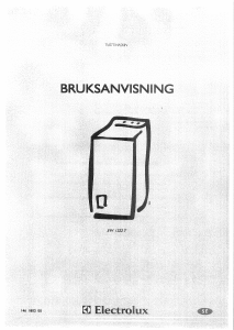 Bruksanvisning Electrolux EW1222T Tvättmaskin