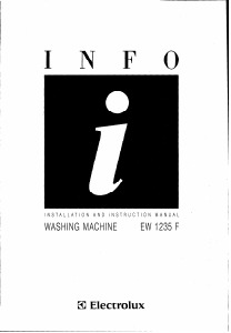 Handleiding Electrolux EW1235F Wasmachine