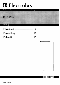 Bruksanvisning Electrolux EU3103K Frys