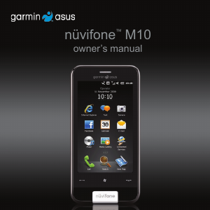 Manual Garmin-Asus nuvifone M10 Mobile Phone