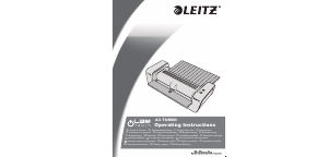 Manuale Leitz iLAM Touch A3 Turbo Plastificatrice