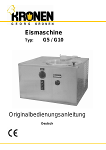 Bedienungsanleitung Kronen G5 Eismaschine