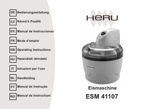 Manual Heru ESM 41107 Ice Cream Machine