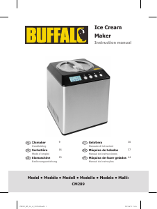 Manual Buffalo CM289 Máquina de gelado