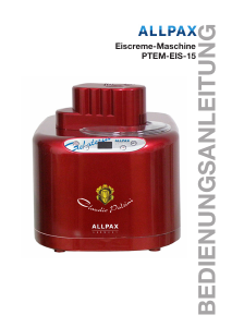 Bedienungsanleitung Allpax PTEM-EIS-15 Eismaschine