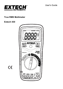 Manual Extech 430 Multimeter