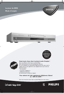 Mode d’emploi Philips DVD724AT Lecteur DVD