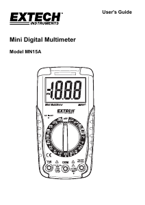 Manual Extech MN15A Multimeter