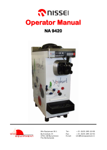 Manual Nissei NA 9420 Ice Cream Machine
