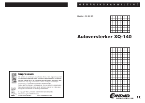 Handleiding Conrad XQ-140 Autoversterker