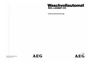 Bedienungsanleitung AEG LAV535 BZ Waschmaschine