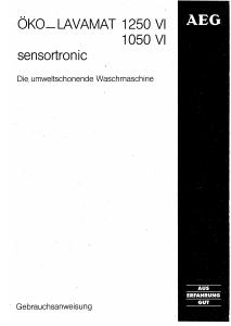 Bedienungsanleitung AEG LAV1050VI Waschmaschine