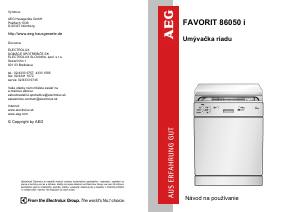 Návod AEG FAV86050I-M Umývačka riadu