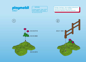 Mode d’emploi Playmobil set 4457 Easter Lapin de pâques sac à dos