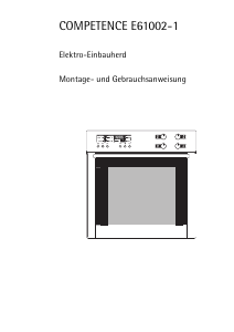 Bedienungsanleitung AEG E61002-1-W Herd
