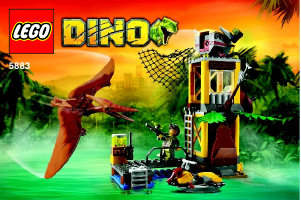 Handleiding Lego set 5883 Dino Pteranodon toren