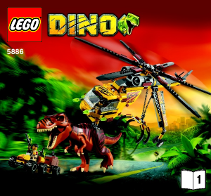 Manual Lego set 5886 Dino T-rex hunter