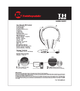 Bruksanvisning Tek Republic TH Pro Headset