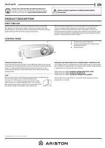 Handleiding Ariston BCB 7030 AA CN Koel-vries combinatie